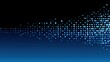 © Taylor - Flowing Blue Dot Pattern with Gradient Scale, Dynamic Data Visualization, Technology Background Design, Abstract Digital Composition with Wave Formation