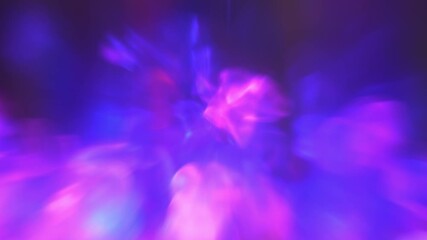 Wall Mural - A haze of pastel pink and purple rays melts into a sparkling, ethereal bokeh glow