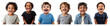 © Rawpixel.com - PNG Joyful children laughing together, element set on transparent background