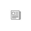 © Roman Stock studio - Newspaper icon in minimalistic style with simple lines