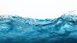 © MR CREATOR - A captivating view of clear blue water with gentle waves against a pristine white background surface level
