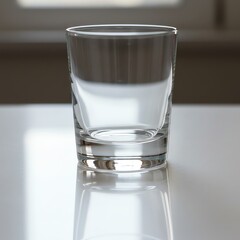 Empty glass with transparent background