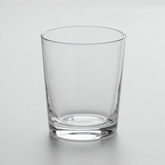 Empty clear glass with transparent background