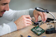 © auremar - engineer makes dismantling of ram for disassembling
