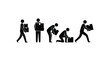 © Sameer Talib - Stick figure showing proper lifting techniques