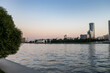 embankment Iset River in Yekaterinburg city