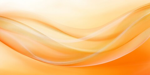 Wall Mural - elegant orange waves with subtle transitions creating a warm and inviting fluid gradient background