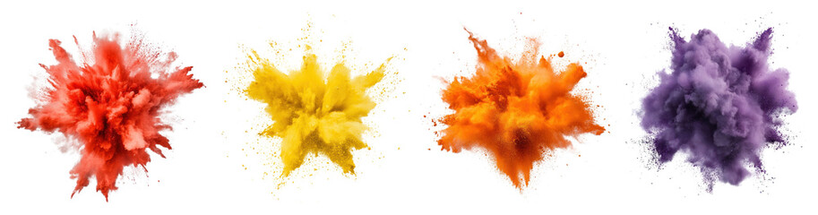 Wall Mural - Vibrant colorful powder explosion