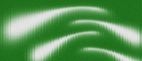 Wall Mural - Green abstract wave background with glowing white light streaks and smooth gradient texture. Vibrant futuristic digital pattern for modern design, wallpaper, or creative projects. Perfect for tech,