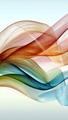 Canvas Print - Vibrant Abstract Color Wave Designs with Smooth Transitions and Dynamic Shapes for Art Projects