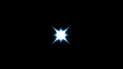 Wall Mural - Twinkle star glitter, blinking cartoon sparkle, shining vector doodle stars, glowing flash effect, retro twinkling light animation, transparent black screen overlay motion, shimmer sparkle. 4K