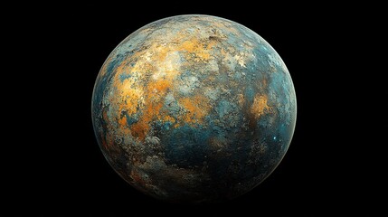 Wall Mural - Exploring planetary surfaces outer space digital art cosmic environment abstract viewpoint sci-fi concept