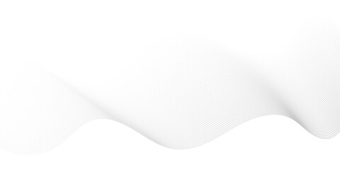 Wall Mural - vector wave digital white and gray blend futuristic technology flow tech transparent line stripe ene