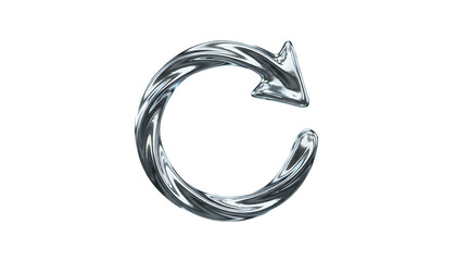 arrow chrome for metal clockwise repeat liquid forming loop a futuristic cyclical perfect compact representing or 3d refresh design processes 73558121 1