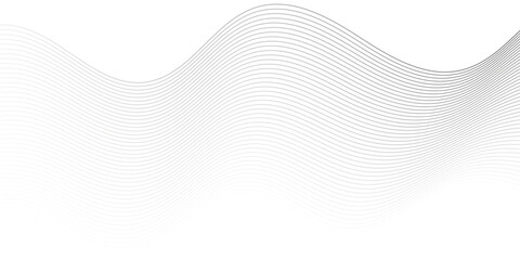 Wall Mural - vector wave digital white and gray blend futuristic technology flow tech transparent line stripe ene