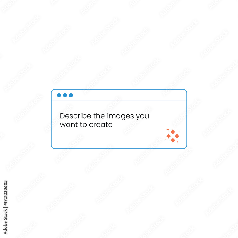 Flat icon of computer dialog box with text choose the file you want to ...