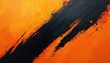 © Vadym - Dynamic abstract illustration featuring bold black brush strokes across vibrant orange background. Energetic splatters, rough textures create modern, artistic feel suitable for graphic design, decor,