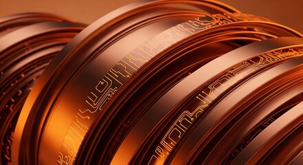 Intricate Copper Circuits A Detailed View of Technological Innovation