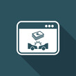 © Myvector - Online insurance payout for car crash - Vector flat icon