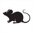 © Rohit - Silhouette of a Small Mouse in Sideview.