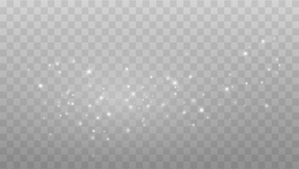 Wall Mural - Abstract Shining Sparkles and Light Confetti Particles