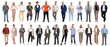 © New Africa - Group of different men and women on white background