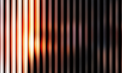 Wall Mural - Abstract Vertical Stripes Gradient Background with Warm Sunset and Dark Shades
