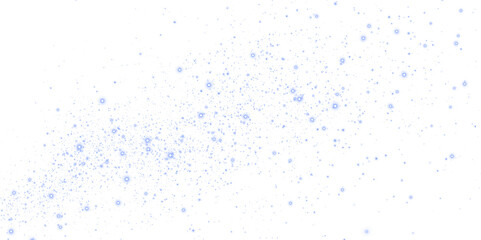 Blue sparkling overlay with soft bokeh effect, creating a dreamy atmosphere for design projects, featuring light particles on a white background with copy space for text
