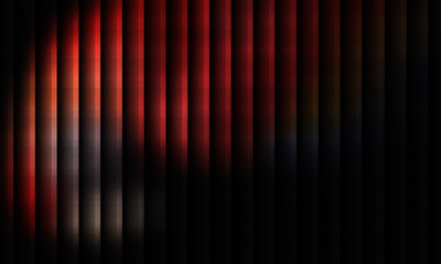 Wall Mural - Abstract dark background with glowing red vertical lines, subtle texture, and dramatic high contrast.
