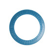 © Ramdan - Abstract minimalistic blue circle isolated on black background offering simplicity and contrast