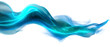 © NightTampa - Dynamic Mist Wave in Vibrant Blue Hue Isolate on Transparent Background, cutout, png