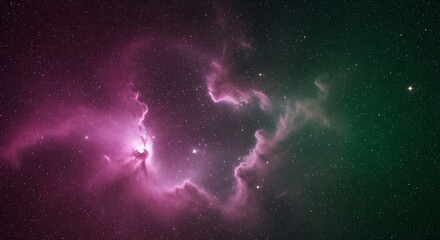 Vibrant cosmic nebula glowing with stars, deep space vista
