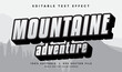 © Mean Design - mountaine adventure vector text effect with modern style