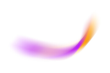 Wall Mural - Abstract pink and yellow light beam wave with glowing motion blur effect isolated on transparent background for overlay and digital design