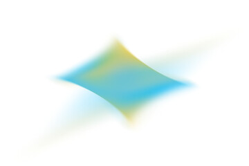 Wall Mural - Abstract blue and yellow light beam wave with glowing motion blur effect isolated on transparent background for overlay and digital design
