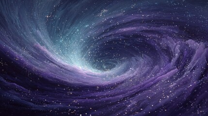Wall Mural - Cosmic Swirling Vortex of Deep Energetic Beauty in Space