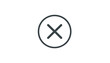 © Umrah - Dark gray circle with a large gray X