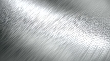 Wall Mural - Luxurious Close-Up of Brushed Silver Metal Surface for Background Use