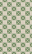 © PNG Queen - Parede de cozinha com porcelana antiga vintage de cor verde e creme, revestimento de parede retrô