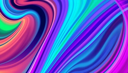 Wall Mural - Dynamic swirling lines create an abstract, colorful vector background, form, colorful