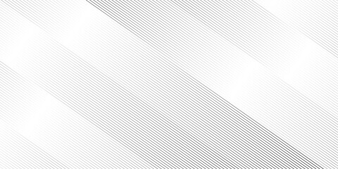 Wall Mural - Diagonal stripe repeat oblique, slanting lines gradient abstract art modern geometric vector pattern background. black and white ribbed striped diagonal line pattern as gradient fabric texture.	