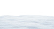 © Olga Ко - PNG snow cover isolated on transparent background, layer of snow clipart and graphic element, snowy surface for design projects