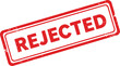 © mrvect02 - Red rejected stamp graphic design element conveying disapproval and denial isolated on transparent background