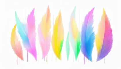 Wall Mural - vibrant watercolor brush strokes in rainbow pastel gradient with soft texture and airy composition for modern wallpaper or banner background