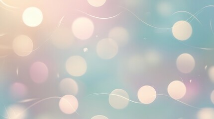 Abstract blurred background with soft bokeh lights and delicate swirls for decoration