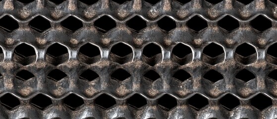 Dark metallic grid texture seamless geometric pattern background