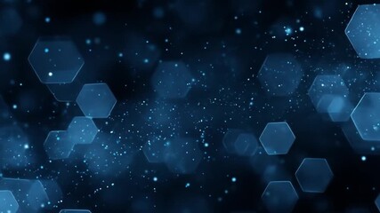 Abstract blue bokeh