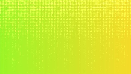 Wall Mural - Bright green yellow minimal dotted mosaic abstract sparkling background. Seamless looping motion design. Video animation Ultra HD 4K 3840x2160