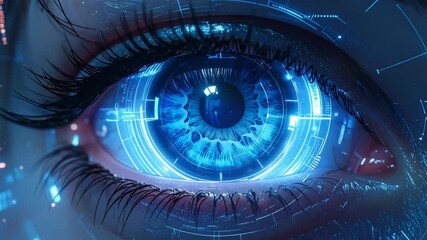 Futuristic Vision: A Glimpse into Technological Integration with Human Eyes