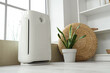 © Pixel-Shot - Air purifier near window in living room
